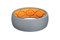 Solid Storm Grey &amp; Orange Ring